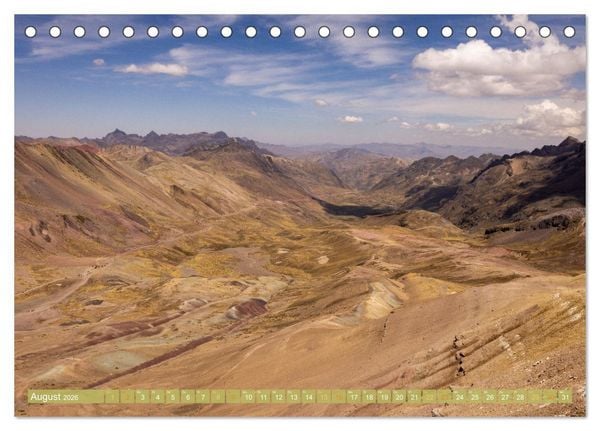 Produktbild: Peru - Bunte Vielfalt von Machu Picchu bis zur Atacama W&uuml;ste (Tischkalender 2026 DIN A5 quer), CALVENDO Monatskalender