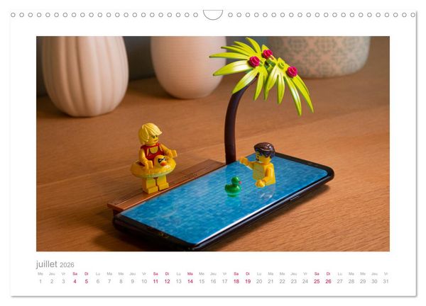 Produktbild: La vie secr&egrave;te des figurines (Calendrier mural 2026 DIN A3 vertical), CALVENDO calendrier mensuel