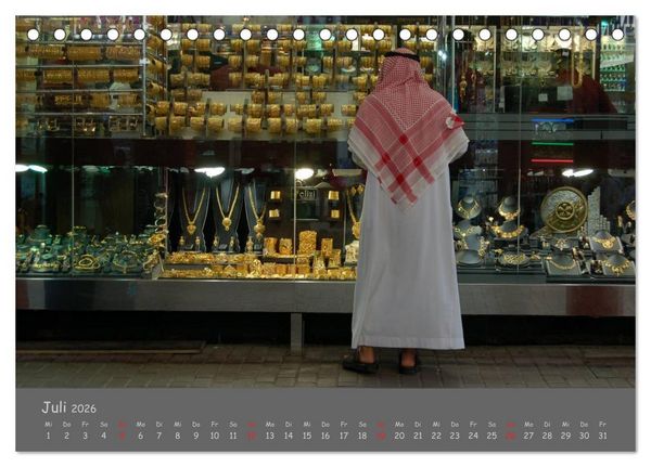 Produktbild: Dubai. Glanz unter der Sonne Arabiens (Tischkalender 2026 DIN A5 quer), CALVENDO Monatskalender