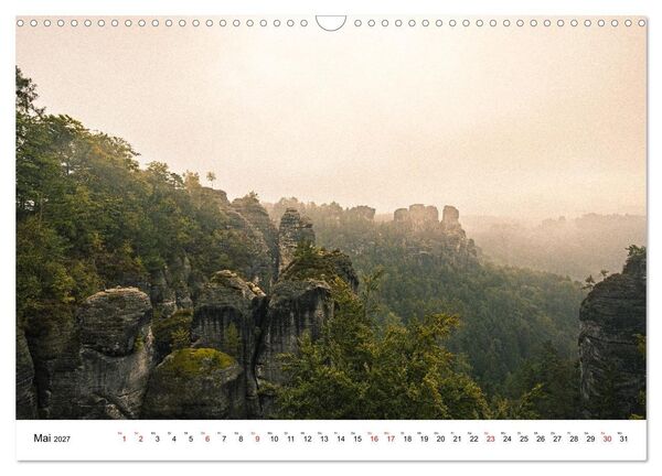 Produktbild: S&auml;chsische Schweiz - Das Elbsandsteingebirge (Wandkalender 2027 DIN A3 quer), CALVENDO Monatskalender