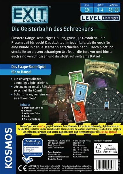 Produktbild: EXIT&reg; - Das Spiel - Die Geisterbahn des Schreckens