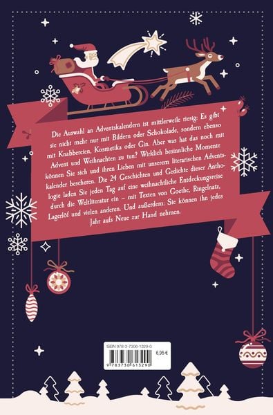 Produktbild: Der literarische Adventskalender. 24 Weihnachtserz&auml;hlungen und Gedichte