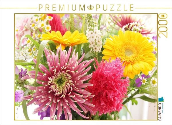 Produktbild: CALVENDO Puzzle Bunte Mischung mit Chrysantheme | 2000 Teile Lege-Gr&ouml;&szlig;e 90x67cm Foto-Puzzle f&uuml;r gl&uuml;ckliche Stunden