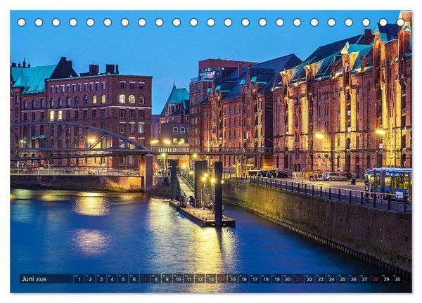 Produktbild: Die Speicherstadt (Tischkalender 2026 DIN A5 quer), CALVENDO Monatskalender