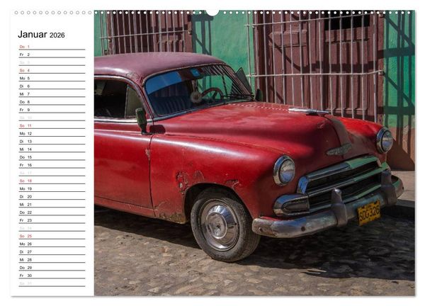 Produktbild: Cars on Cuba (Wandkalender 2026 DIN A2 quer), CALVENDO Monatskalender