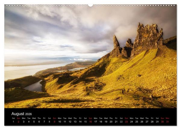 Produktbild: THE HIGHLANDS (High Quality Premium Wall Calendar 2026 DIN A2 landscape),CALVENDO 12 Month Wall Calendar
