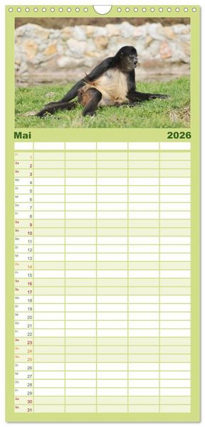 Produktbild: Familienplaner 2026 - Sri Lanka mit 5 Spalten (Wandkalender, 21 x 45 cm) CALVENDO