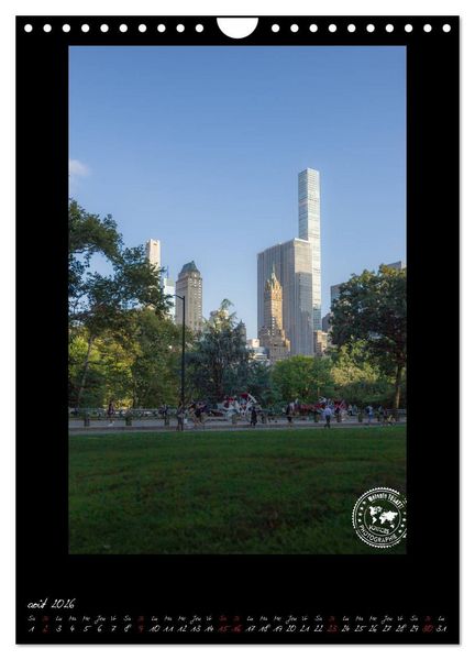 Produktbild: New York &ndash; Portraits incontournables (Calendrier mural 2026 DIN A4 horizontal), CALVENDO calendrier mensuel