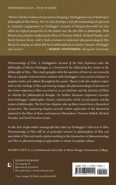 Produktbild: Phenomenology of Film