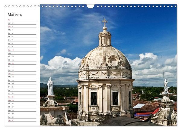 Produktbild: Nicaragua - Vulkane und Kolonialarchitektur (Wandkalender 2026 DIN A3 quer), CALVENDO Monatskalender