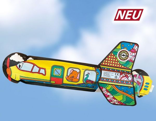 Produktbild: Paul G&uuml;nther 1590 - MAGIC JET, Aufblasbares Ausmalbild, Anmalen, aufblasen, fliegen!