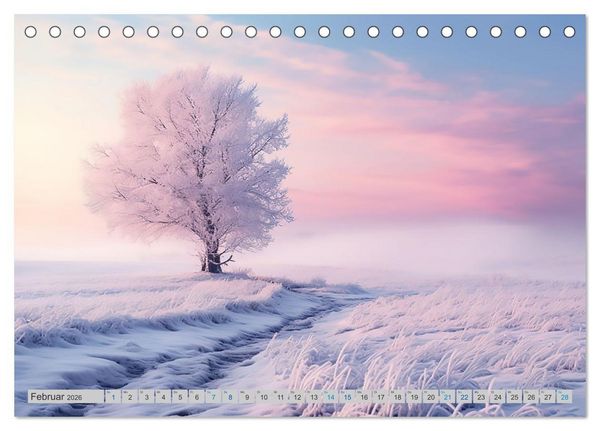 Produktbild: Magische Nebelmomente (Tischkalender 2026 DIN A5 quer), CALVENDO Monatskalender