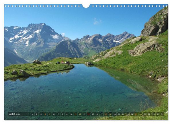Produktbild: Le paradis des lacs de montagne (Calendrier mural 2026 DIN A3 vertical), CALVENDO calendrier mensuel