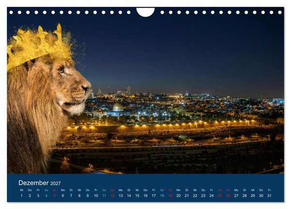 Produktbild: Geliebtes Jerusalem (Wandkalender 2027 DIN A4 quer), CALVENDO Monatskalender