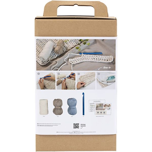 Produktbild: Creativ Company DIY Sets Stricken & H&auml;keln Kreativ Set H&auml;keln, Tischset, Kreativ Box