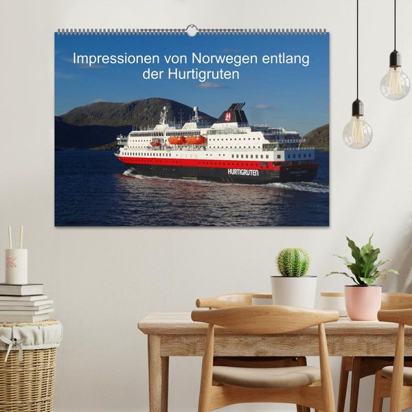 Produktbild: Impressionen von Norwegen entlang der Hurtigruten (Wandkalender 2026 DIN A2 quer), CALVENDO Monatskalender