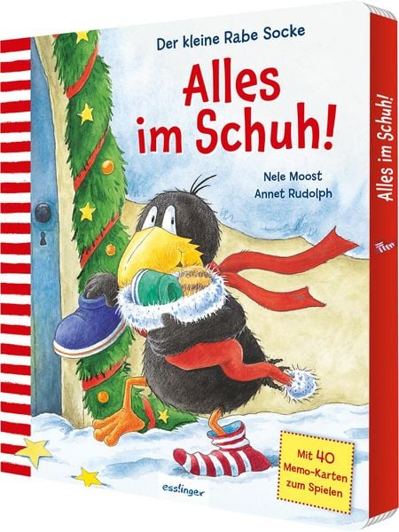 Der kleine Rabe Socke: Alles im Schuh! Mit Memo-Spiel, Gebundene Ausgabe von Nele Moost, Esslinger in der Thienemann-Esslinger Verlag GmbH,