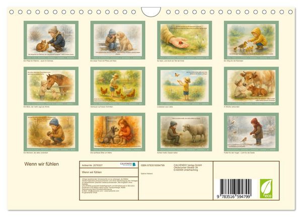 Produktbild: Wenn wir f&uuml;hlen (Wandkalender 2026 DIN A4 quer), CALVENDO Monatskalender