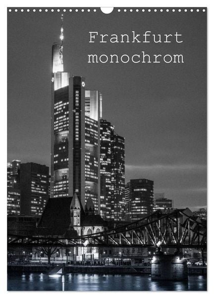Produktbild: Frankfurt monochrom (Wandkalender 2026 DIN A3 hoch), CALVENDO Monatskalender