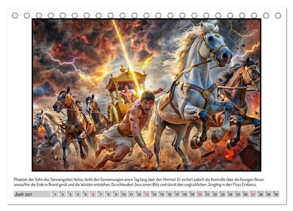 Produktbild: G&ouml;tter, Helden und Emotionen im Kinosaal (Tischkalender 2027 DIN A5 quer), CALVENDO Monatskalender