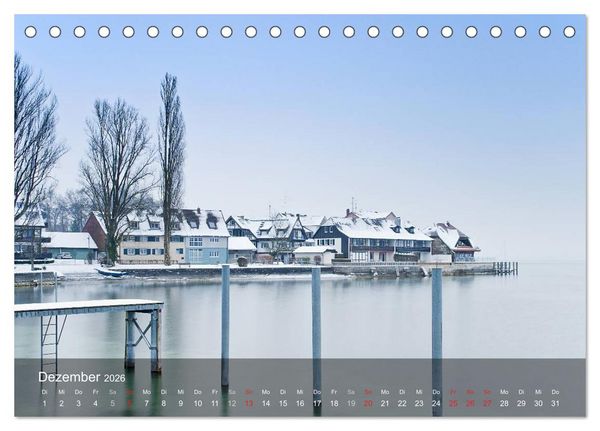 Produktbild: Stimmungsvoller Bodensee (Tischkalender 2026 DIN A5 quer), CALVENDO Monatskalender