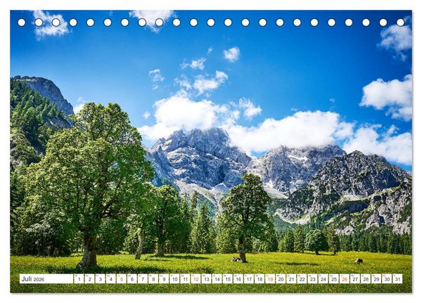 Produktbild: Wege durch die Alpen (Tischkalender 2026 DIN A5 quer), CALVENDO Monatskalender