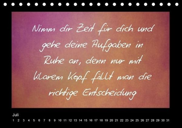 Produktbild: Monatsspr&uuml;che (Tischkalender immerw&auml;hrend DIN A5 quer)