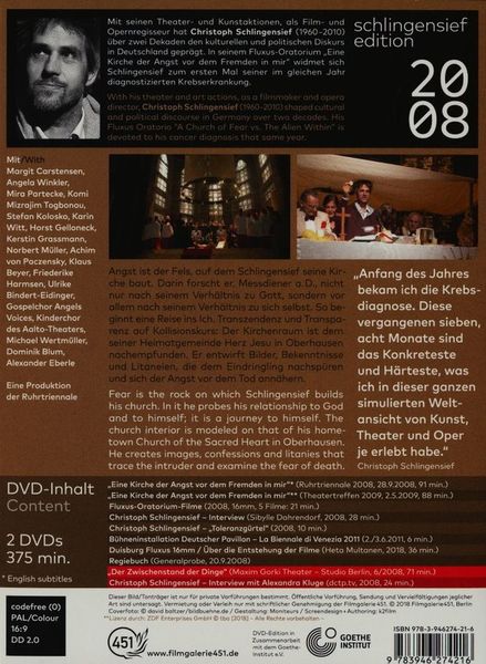 Produktbild: Eine Kirche der Angst vor dem Fremden in mir [2 DVDs]
