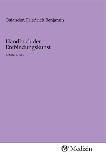 Produktbild: Handbuch der Entbindungskunst