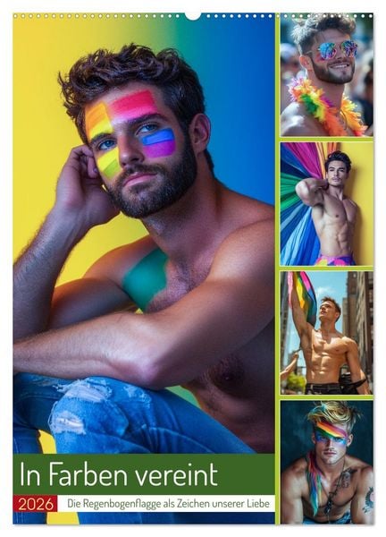 In Farben vereint (Wandkalender 2026 DIN A2 hoch), CALVENDO Monatskalender