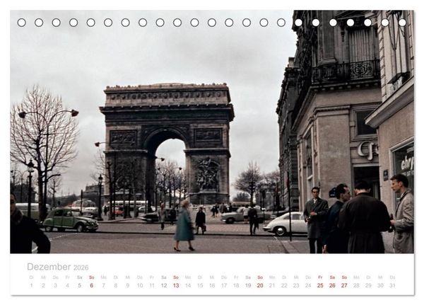 Produktbild: Paris - Historische Ansichten (Tischkalender 2026 DIN A5 quer), CALVENDO Monatskalender