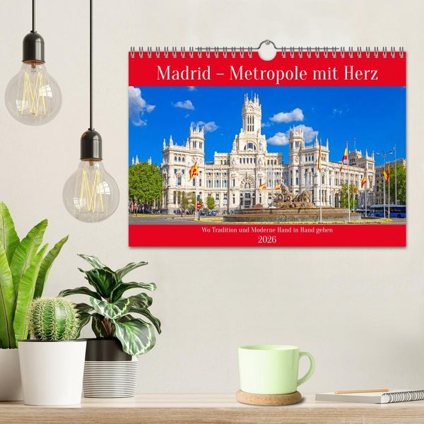 Produktbild: Madrid &ndash; Metropole mit Herz (Wandkalender 2026 DIN A4 quer), CALVENDO Monatskalender