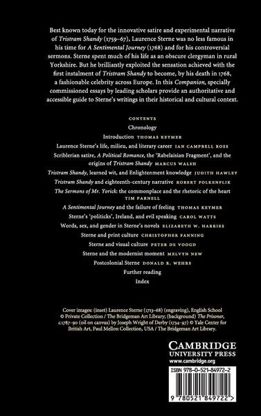 Produktbild: The Cambridge Companion to Laurence Sterne