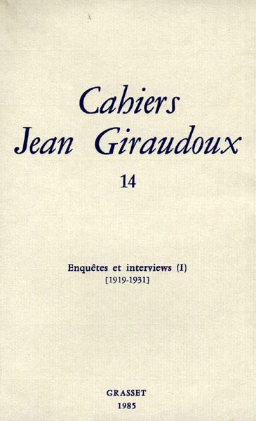 Produktbild: Cahiers num&eacute;ro 14
