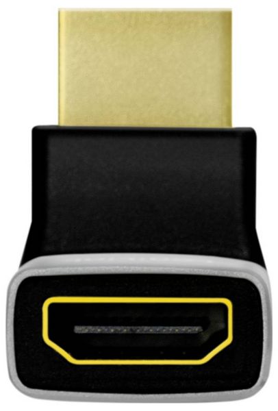 Produktbild: LogiLink AH0007A HDMI Adapter [1x HDMI-Buchse - 1x HDMI-Stecker] Schwarz-Grau