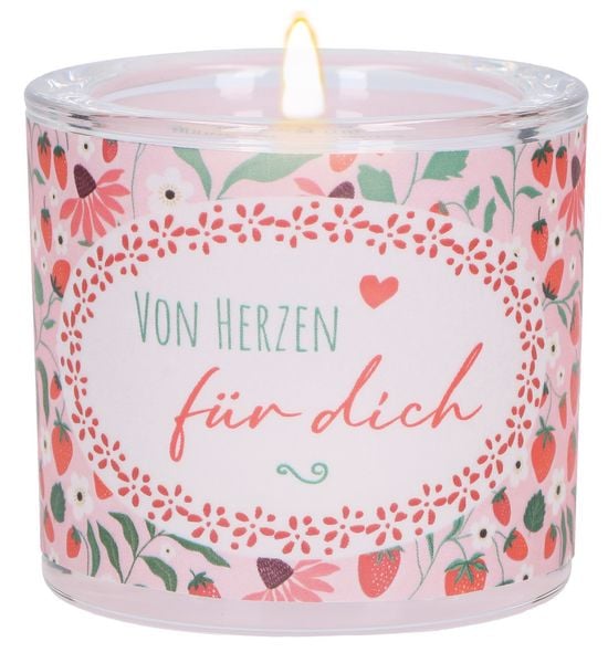 Produktbild: Glaswindlicht zum Geburtstag - Von Herzen f&uuml;r dich