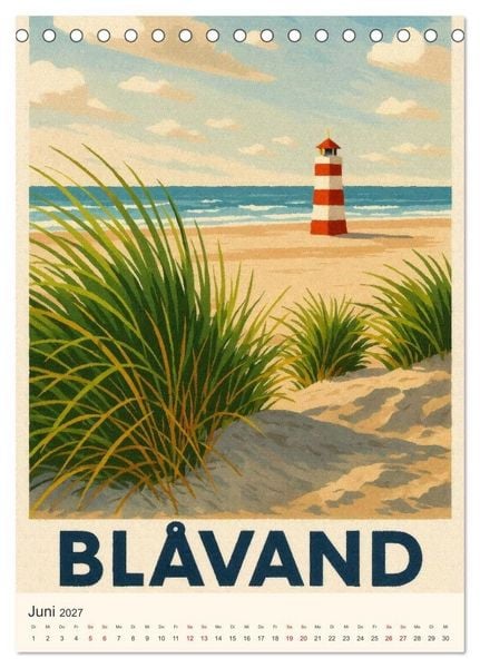 Produktbild: Hyggelige City-Poster D&auml;nemark (Tischkalender 2027 DIN A5 hoch), CALVENDO Monatskalender