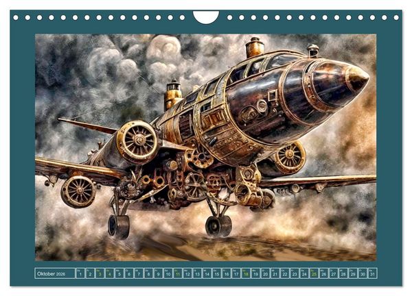 Produktbild: Mit Steampunk unterwegs (Wandkalender 2026 DIN A4 quer), CALVENDO Monatskalender