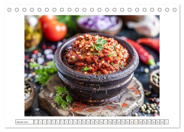 Produktbild: Mediterrane K&uuml;che (Tischkalender 2026 DIN A5 quer), CALVENDO Monatskalender