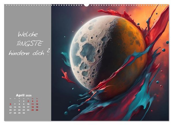 Produktbild: KI Mut - Trau Dich und stell Dir die richtige Frage (Wandkalender 2026 DIN A2 quer), CALVENDO Monatskalender