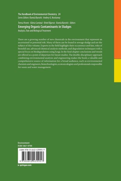 Produktbild: Emerging Organic Contaminants in Sludges