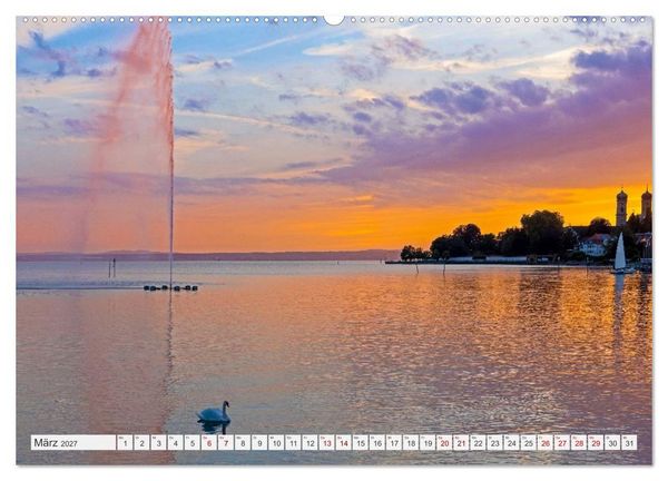 Produktbild: Bodensee - Traumlandschaften am Wasser (hochwertiger Premium Wandkalender 2027 DIN A2 quer), Kunstdruck in Hochglanz