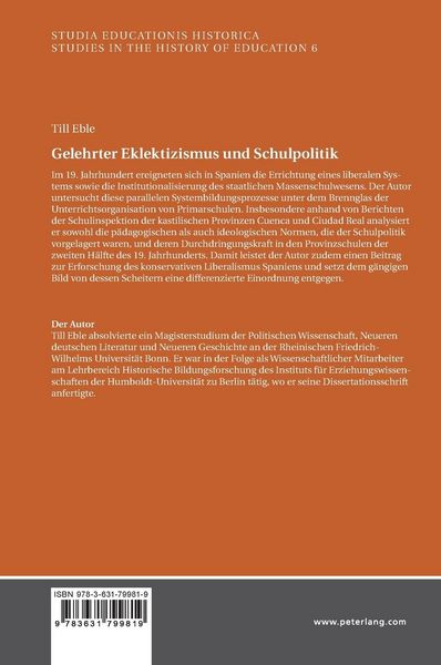 Produktbild: Gelehrter Eklektizismus und Schulpolitik