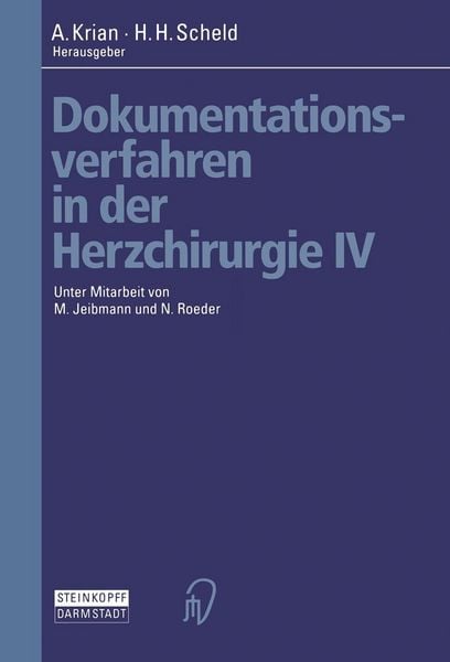 Produktbild: Dokumentationsverfahren in der Herzchirurgie IV