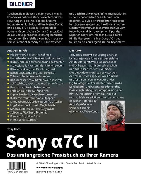 Produktbild: Sony alpha 7C II: Das umfangreiche Praxisbuch zu Ihrer Kamera