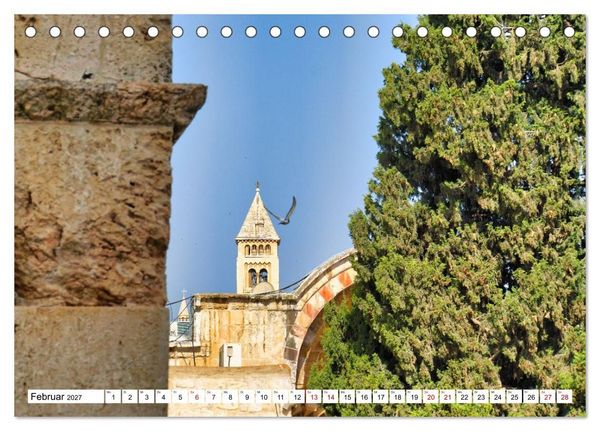 Produktbild: Evangelisch in Jerusalem (Tischkalender 2027 DIN A5 quer), CALVENDO Monatskalender