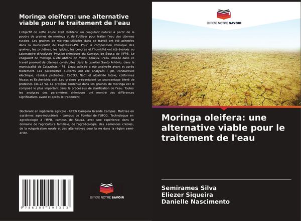 Produktbild: Moringa oleifera: une alternative viable pour le traitement de l'eau