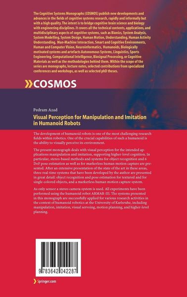Produktbild: Visual Perception for Manipulation and Imitation in Humanoid Robots