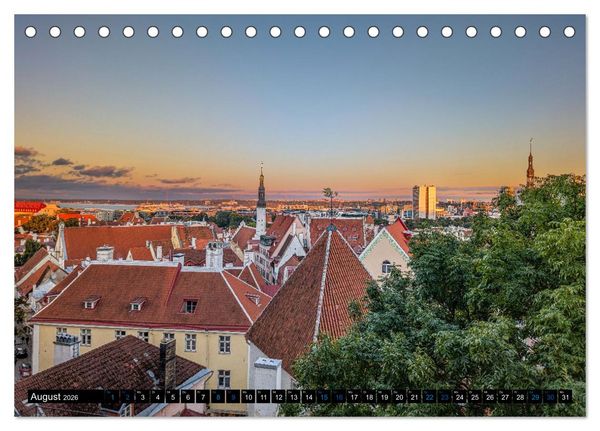 Produktbild: Nordischer Glanz &ndash; Tallinn - Riga - Vilnius (Tischkalender 2026 DIN A5 quer), CALVENDO Monatskalender