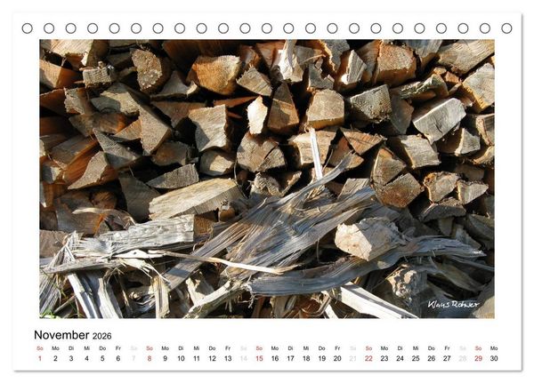 Produktbild: Holz - so vielf&auml;ltig (Tischkalender 2026 DIN A5 quer), CALVENDO Monatskalender